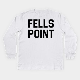 Fells Point Collegiate Style Kids Long Sleeve T-Shirt